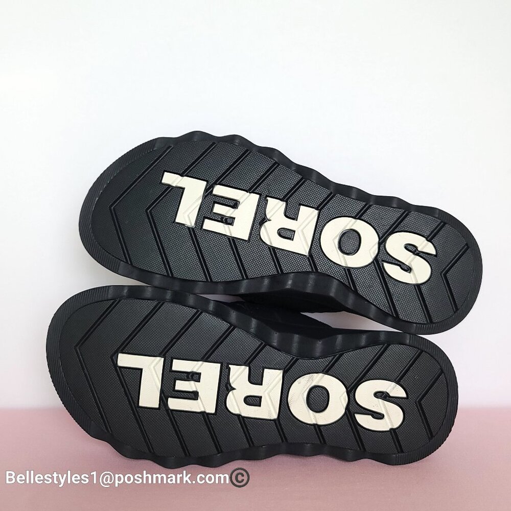 SOREL Viibe Fabric & Leather Platform Two-Straps Slip-On Slide- Women’s Size 9.⭐ - Picture 15 of 16